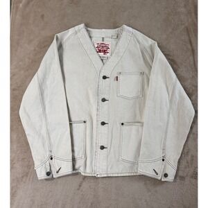 Levi's Union Engineer Cardigan Trucker Jacket Men's Size M Light Wash EUC
